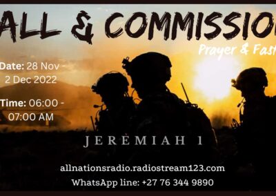 Call & Commission Prayer and Fasting